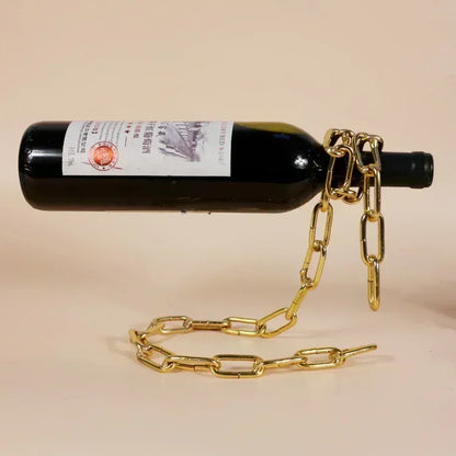 Metal Chain Wine Bottle Holder