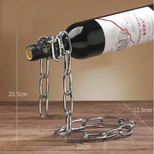 Metal Chain Wine Bottle Holder