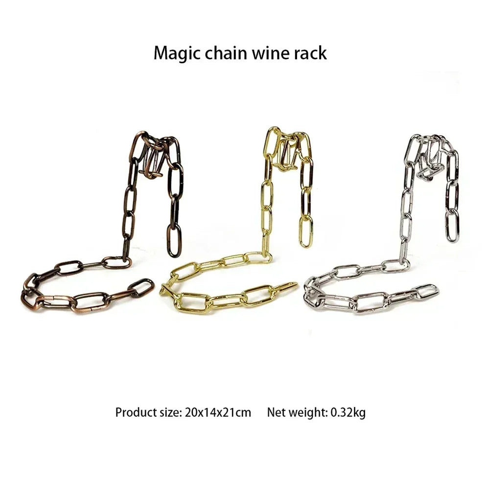 Metal Chain Wine Bottle Holder